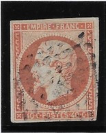 France N°16 - 40c Orange - B - 1853-1860 Napoleone III