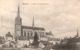 Cpa Dourdan L'église,rue Des Remparts - Dourdan