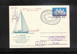 Poland / Polska 1984 Sailing Interesting Signed Cover - Kanu