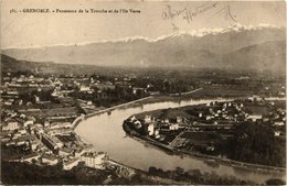 CPA GRENOBLE - Panorama De La TRONCHE Et De L'Ile Verte (273222) - La Tronche
