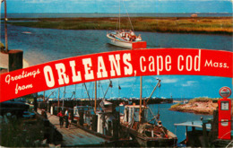 Etats-Unis - Massachusetts - Cape Cod - Greetings From Orleans - Bateaux - état - Cape Cod