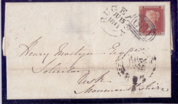 Great Britain  PENNY RED 4 Margins SG 8 On Nice Letter June 15 Th 1844 Good Conditions   No Tears NEW PRICE - Covers & Documents