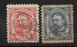 LIQ./ /LUXEMBOURG 1906 / 2 Timbres Oblitérés YT N° 74 Et 78 - 1906 Guillermo IV