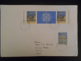 Theme Europa , Lettre De Balle Atha Cliath 1990 Pour Paris - 1990