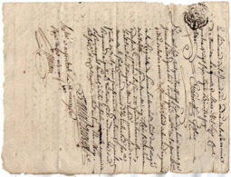 VP15.976 - ARGENTAT - Cachet De Généralité De LIMOGES - Acte De 1786 - Mr LACHAMP Contre Mr LAFON à NEUVILLE - Algemene Zegels