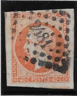 France N°16 - 40c Orange - TB - 1853-1860 Napoléon III