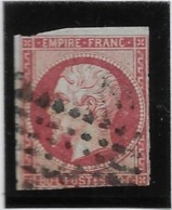 France N°17B - 80c Rose - B - 1853-1860 Napoléon III