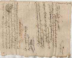 VP15.980 - ARGENTAT - Cachet De Généralité De LIMOGES - Acte De 1787 - Mr LACHAMP Contre Mr LAFON à NEUVILLE - Cachets Généralité