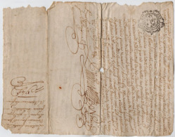 VP15.984 - ARGENTAT - Cachet De Généralité De LIMOGES -  Acte 1749 - Quittance Mr LAFON à NEUVILLE - Cachets Généralité