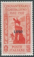 1932 EGEO LIPSO GARIBALDI 2,55 LIRE MH * - RB9-7 - Egeo (Lipso)