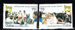 Cuba 2007 Mi Nr 4990 + 4991; Kinderen In Ontwikkeling - Used Stamps