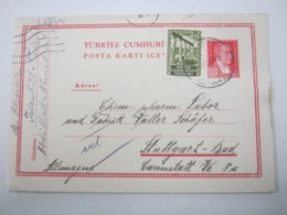 1952 , Karte Nach Deutschland - Postal Stationery