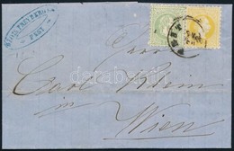 1868 Levél 2kr + 3kr (MPIK A1 + A2) Bérmentesítéssel 'PEST' - 'WIEN' - Other & Unclassified