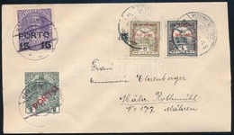 1918 Levél Pozsonyligetfaluról Morvaországba Elégtelen Bérmentesítéssel, Portózva - Other & Unclassified