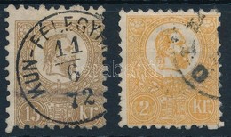 O 1871 Kőnyomat 2kr, 15kr II. O. - Otros & Sin Clasificación