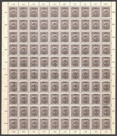 ** Kolozsvár 1919 Postatakarék 10f Teljes Hajtott ív, Szép állapotban, Bodor Vizsgálójellel - Andere & Zonder Classificatie
