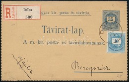 1893 Ajánlott Táviratlap 'DOLHA' - Sonstige & Ohne Zuordnung