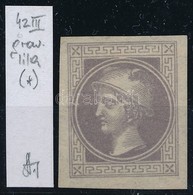 (*) 1867 Hírlapbélyeg III Típus, Szürkéslila, Strakosch Azonosítással - Other & Unclassified