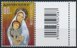 ** 2010 Karácsony 80Ft Jobb Oldali Vonalkódos Mezővel (10.000) / Mi 5487 Stamp With Barcode On Blank Field - Other & Unclassified