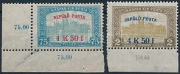 ** 1918 Repülő Posta ívszéli / ívsarki Sor (15.000) - Other & Unclassified