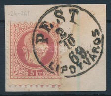 1867 Képbe Fogazott 5kr 'PEST LIPÓTVÁROS' - Sonstige & Ohne Zuordnung