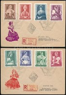 1953 Népviselet Sor 2 Db Ajánlott Futott FDC-n (5.500) - Other & Unclassified