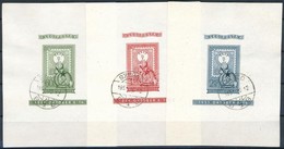 O 1951 80 éves A Magyar Bélyeg Vágott Blokksor (120.000) - Other & Unclassified