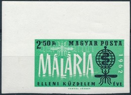 ** 1962 A Malária Elleni Küzdelem éve (II.) ívsarki Vágott Bélyeg - Other & Unclassified