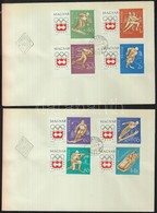 1963 Téli Olimpia (II.)- Innsbruck Vágott Sor 2db FDC-n (3.500) - Other & Unclassified