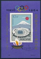 O 1964 Olimpia (II.) - Tokió Vágott Blokk (5.000) - Otros & Sin Clasificación