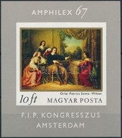 ** 1967 Festmény (II.) - Amphilex Vágott Blokk (4.000) - Otros & Sin Clasificación