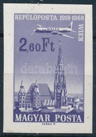 ** 1968 Az 1966/1967 Repülő (VII.) Kiegészítő értéke Vágott Bélyeg (4.000) - Otros & Sin Clasificación