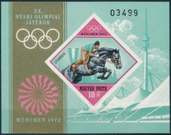 ** 1972 Olimpia (IV.) - München Vágott Blokk (4.000) - Otros & Sin Clasificación