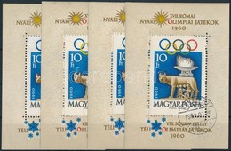 O 1960 Római Olimpia 4db Blokk (20.000) - Sonstige & Ohne Zuordnung