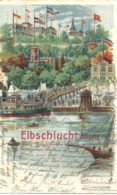 GRUSS AUS ELBSCHLUCHT - ALTONA - POSTALLY USED 1902 - Altona