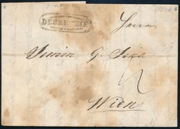 1844 Portós Levél 'DEBRECZIN' - Wien - Other & Unclassified