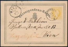 ~1870 Díjjegyes Levelezőlap 'POPOVACA' -'WIEN' - Andere & Zonder Classificatie