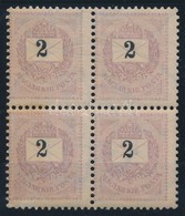 ** 1898 2kr Négyestömb / Block Of 4 (rozsda / Stain) - Other & Unclassified