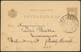 1900 2kr Millenniumi Díjjegyes Levelezőlap KASSA-BUDAPEST 10.SZ. Vasúti Bélyegzéssel - Otros & Sin Clasificación