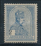 ** 1909 Turul 2K Látványosan Elcsúszott értékjelzéssel / Mi 106 Y, With Shifted Number (pici Betapadás / Small Gum Distu - Otros & Sin Clasificación