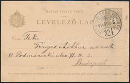 1910 Díjjegyes Levelezőlap VARANNÓ-TŐKE-TEREBES 324 Vasúti Bélyegzéssel / PS-card With Railway Postmark - Andere & Zonder Classificatie