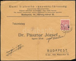 1916 Budapest Helyi Levél 15f Koronázás Bélyeggel és Károly Koronázási Pecséttel - Sonstige & Ohne Zuordnung