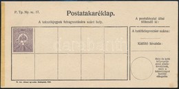 1916 10f Díjjegyes Postatakaréklap, Használatlan / PS-savings Card, Unused - Andere & Zonder Classificatie