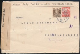 1918 Cenzúrázott Levél Céglyukasztásos Bélyegekkel Németországba - Andere & Zonder Classificatie