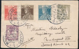 1918 Ajánlott Helyi Levél 'MAGYAR KÖZTÁRSASÁG' Emlékbélyegzéssel - Sonstige & Ohne Zuordnung