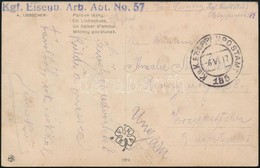 1917 Tábori Posta 'Kgf. Eisenb. Arb. Abt. No. 57.' + 'EP 185' - Other & Unclassified