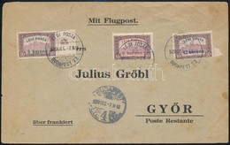 1920 Légi Posta Levél 'BUDAPEST' - 'GYŐR' Légi Posta Sorral - Otros & Sin Clasificación