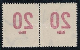 O 1946 Forint-fillér Portó 20f Pár Az értékszám Gépszínátnyomatával - Other & Unclassified
