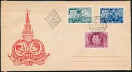 1951 Nagy Októberi Szocialista Forradalom (II.) Sor FDC-n - Other & Unclassified