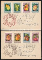 1954 Gyümölcsök Sor 2 Db FDC-n - Otros & Sin Clasificación